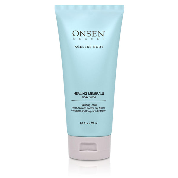 Onsen Secret Natural Daily Moisturizing Body Lotion w/Smoothing Organic Shea Butter for Normal to Dry Skin, Jojoba, Aloe Vera, Vitamin E & Rice Bran Non-Greasy (Hydrating Leaves)