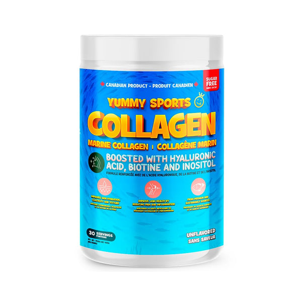 Yummy Sports Marine Collagen+ Powder - Marine Collagen Supplement Powder for Hair Nail Skin and Joint Health - Collagen Marine Powder for Men Women - 435G, 30 Servings - Unflavored