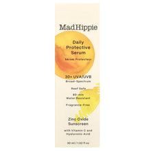 Mad Hippie Daily Protective Serum, 30 SPF Moisturizer & Mineral Sunscreen for Face, Zinc Oxide Mineral Face Sunscreen, Sun Skin Care, Water Resistant, Reef Safe, 30ml, 1 Pack