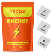 Nectar Patches Energy Patch | Caffeine, Green Tea, Taurine, and Vitamin B | Natural Energy Support for Your Day (10 Patches)