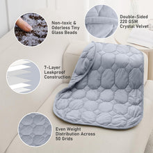 Wemore Weighted Lap Blanket 7lbs for Adults and Kids, Small Weighted Blanket for Travel, Calming, Relaxing, Napping and Sleeping, All-Season Weighted Lap Pad, Machine Washable, Light Grey 24x29 inches