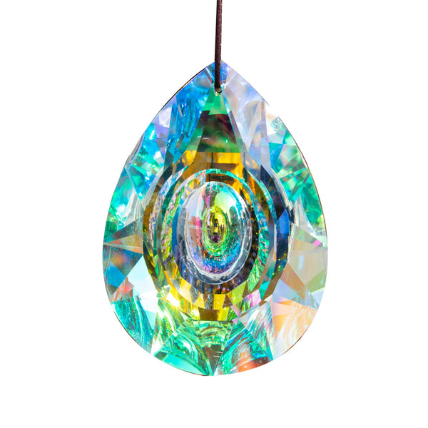 H&D HYALINE & DORA Hanging Crystals Suncatcher Prism for Windows Decoration 89mm AB-Color Chandelier Parts and Accessories