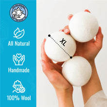 Smart Sheep Wool Dryer Balls - 6-Pack - XL Premium Natural Fabric Softener Award-Winning - Wool Balls Replaces Dryer Sheets - Wool Balls for Dryer - Laundry Balls for Dryer (Playful Pups)