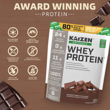 Kaizen Naturals Whey Protein, Decadent Chocolate, 840g, Pouch