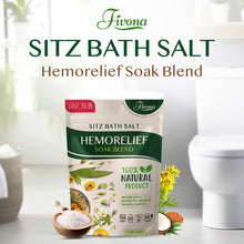 Sitz Bath Salts for Hemorrhoids Treatment Natural Epsom Salt Soak with Essentials Oils for Fissure, Postpartum Care and Bartholin Cyst Treatment by Fivona- 1 Pack - 3 lb oz