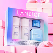 LANEIGE Strong Barrier Minis Set: Cream Skin Toner & Moisturizer, Water Bank Cream, Water Sleeping Mask