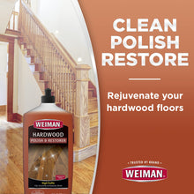 Weiman Wood Floor Polish and Restorer 32 Ounce (2 Pack) - High-Traffic Hardwood Floor, Natural Shine, Removes Scratches, Leaves Protective Layer