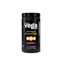 Vega Sport Pre-Workout Energizer, Berry (30 Servings) Vegan Preworkout Energy Powder, Gluten Free, 100mg Caffeine, Non GMO, 540g (Packaging May Vary)