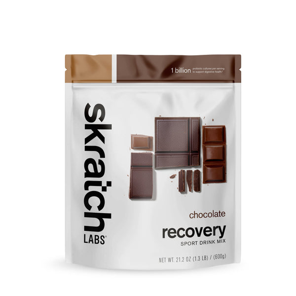 Skratch Labs Post Workout Recovery Drink Mix with Chocolate, (21.2 oz, 12 Servings) with Complete Milk Protein of Casein, Whey, Probiotics, Gluten Free, Kosher, Vegetarian