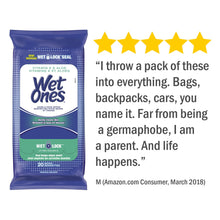 Wet Ones Vitamin E and Aloe Hand Wipes, Wet Wipes, 20 Count (10 pack)