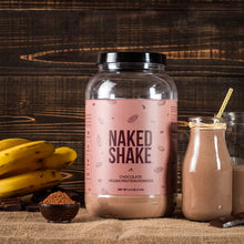 Naked Shake - Chocolate Protein Powder - Plant Based Protein Shake from US & Canadian Farms with MCT Oil, Gluten-Free, Soy-Free, No GMOs or Artificial Sweeteners - 30 Servings