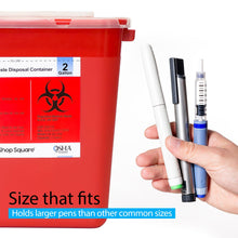 Sharps Container 2 Gallon, Sharps Containers for Home Use, Needle Disposal Containers, Sharps Bin, Professional Grade Biohazard Containers, Sharps Box for Needles - 3 Pack