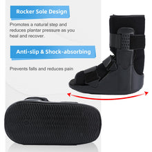 Walker Fracture Boot for Broken Foot Cam Walking Boot Orthopaedic Boot for Sprained Ankle, Short Walker Brace for Achilles Tendon Injury Black (Classic, Small)