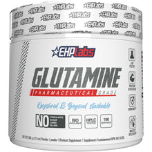 EHP Labs L Glutamine Powder Amino Acids - L-Glutamine Supplement for Gut Health (500g) Improves Muscle Recovery, Focus & Concentration - 100 Servings