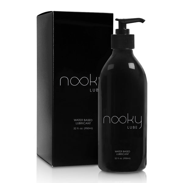 Lubricant - Personal Water Based Lube for Men, Women - Nooky Lubes 32ozTM natural liquid silk lubricants Made in USA - 100% Unconditional Money Back, No Risk Guarantee by Nooky Lube