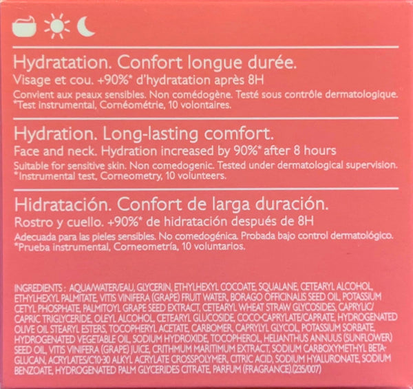 Caudalie Vinosource S.O.S Intense Hydration Moisturizer, antioxidant and deeply hydrating, suitable for sensitive skin 1.7 oz. (Full size)