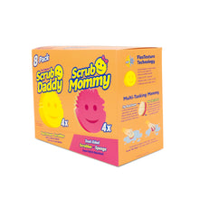 Scrub Daddy 4 Scrub Daddy Sponges & 4 Scrub Mommy Kitchen Sponges - Scratch-Free for Dishes & Multipurpose Cleaning - BPA Free & Made with Polymer Foam - Stain & Odor Resistant (8 Pack)