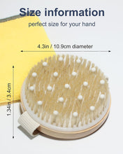 Xuduvay Dry Brushing Body Brush,Dry Brush,for Lymphatic Drainage, Dry Skin, Cellulite, Blood Circulation with Massage Nodes Exfoliating Body Scrubber (4.3inch*4.3inch, 2, Count)