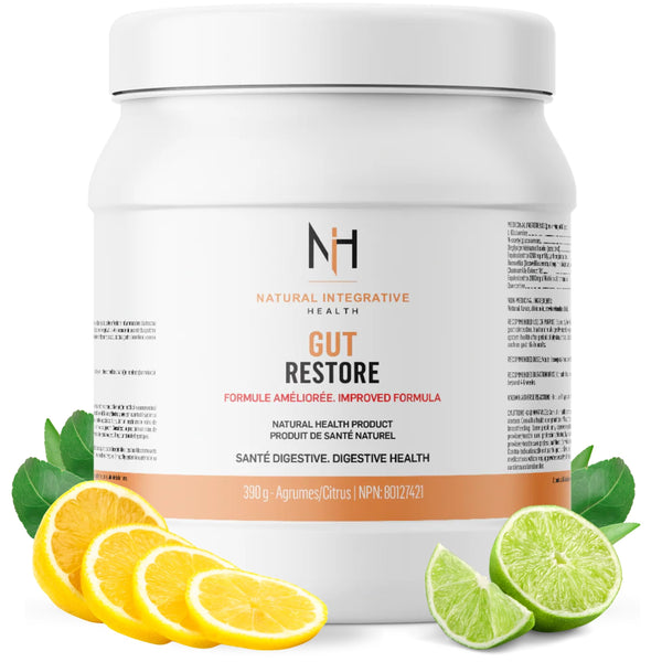 NIH - Gut Restore L-Glutamine Powder 390g - Gut Health Supplement with Quercetin, Licorice Root, Boswellia, N-Acetyl Glucosamine & Chamomile - Digestive Gut Health, Bloating Relief & Gut Lining Repair