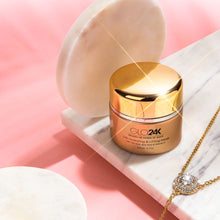 GLO24K Hydrating and Lifting Mask with 24k Gold, Aloe Vera, Peptides, and Vitamins. For Hydration Boost and Lifting Effect that Generates a Glowing, Radiant Complexion and Silky-Smooth Skin.