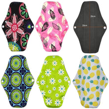 ZCOINS 11 Pieces Mix Size Reusable Menstrual Napkins Pads for Light Medium Heavy Flow and Night Cloth Pad with Wet Bag