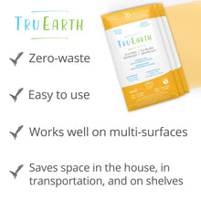 Tru Earth Multi-Surface Cleaner Eco-Strips | Plastic Jug-Free & Easy to Use | 16 Strips, Lemon Fresh