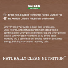 Kaizen Naturals Whey Protein, Decadent Chocolate, 840g, Pouch