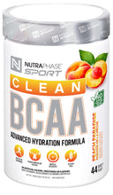 NutraPhase Clean BCAA, Vegan-Friendly, Gluten-Free, Sour Peach, 44 servings, 528 grams