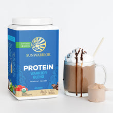 Sunwarrior - Warrior Blend, Plant Based, Raw Vegan Protein Powder with Peas & Hemp, Mocha, 30 Servings, 26.4 Ounce