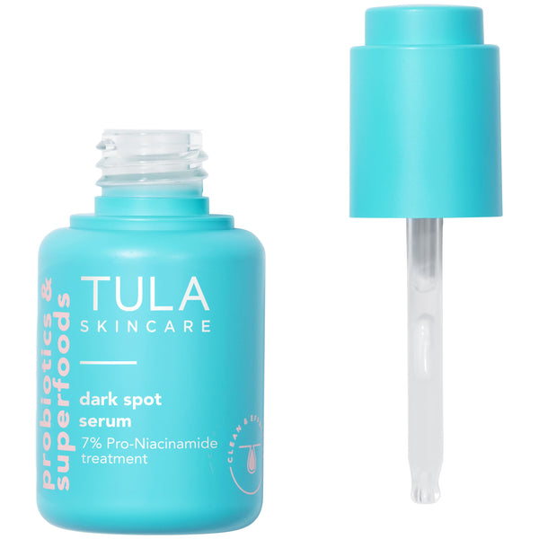 TULA Skin Care Dark Spot Serum - 7% Pro-Niacinamide Treatment to fade look of Dark Spots & Post-Acne Scars, Contains Probiotic Extracts, Niacinamide and Unicorn Root, 1 fl oz.