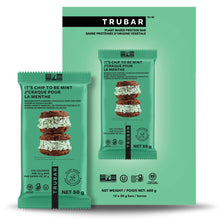 TRUBAR Vegan Protein Bar, It’s Mint to Be Chip, Gluten Free, Plant Based High Fiber, Dairy Free, Low Fat, Non GMO, No Sugar Alcohols, 12G Lean Protein, 13G Fiber, Healthy Snack Bars, 12 CT