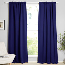 NICETOWN Living Room Blackout Curtains - Light Blocking Back Tab & Rod Pocket Draperies for Boy's Room (W52 x L84, Royal Blue, 2 Panels)