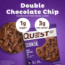 Quest Nutrition Protein Cookie, Double Chocolate Chip 12 Count, 59 g (Pack of 1)