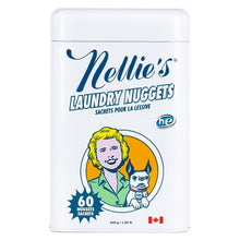 Nellie's Laundry Nuggets - 60 Loads - Fragrance-Free Pods - Plant-Based & Concentrated - Dissolves Quickly, No Residue - Mess-Free & Travel-Friendly - Safe for All Machines - Long-Lasting Power