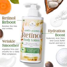 Tree To Tub Retinol Body Lotion - Hydrating Retinol Body Cream, Retinol Advanced Firming Cream w/Hyaluronic Acid & Shea Butter, Fragrance-Free Body Lotion for Crepey Skin for Older Women & Men