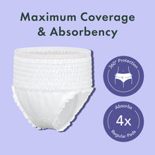 Rael Disposable Underwear for Women, Organic Cotton Cover - Incontinence Pads, Postpartum Essentials, Disposable Underwear, Unscented, Maximum Coverage (Size L-XL, 20 Count)