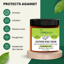 RaGaNaturals Natural Moisturizing Cream - Body & Face Moisturizer for Dry to Very Dry, Sensitive Skin - Unscented Body Cream with Vitamin E & Avocado, Argan Oil - Non-Comedogenic, Fragrance Free -8 Oz