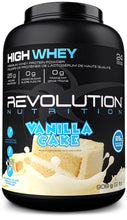 Revolution Nutrition, High Whey, Protein Powder, Whey Isolate, Superior Formula, Gluten Free, Lean Muscle Mass For Men & Women, 25g of Protein Per Scoop, 908 g, 24 Servings (Vanilla Cake, 2 Pound)