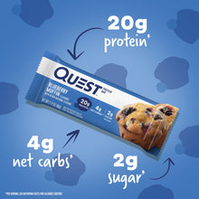 Quest Nutrition Protein Bar, Blueberry Muffin, 720g