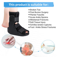 Walker Fracture Boot for Broken Foot Cam Walking Boot Orthopaedic Boot for Sprained Ankle, Short Walker Brace for Achilles Tendon Injury Black (Classic, Small)