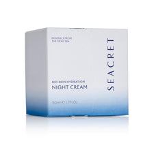 Seacret Bio Skin Hydration Night Cream with Aloe, Niacinamide, Jojoba, Argan Oil, and Dead Sea Minerals – Deeply Moisturizing, assist in Anti-Aging, and Skin-Conditioning Formula, 50ml