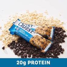 Quest Nutrition Oatmeal Chocolate Chip Protein Bar, High Protein, High Fibre, Low Sugar, Keto Friendly, 20g Protein, 1g Sugar, 12ct