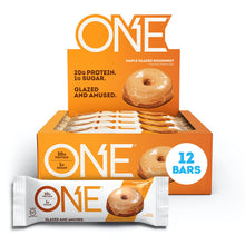 ONE Protein Bars, Maple Glazed Doughnut, Gluten Free Protein Bars with 20g Protein and only 1g Sugar, Snacking for High Protein Diets, 60g (12 Pack) [Packaging May Vary]