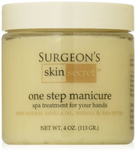 Surgeon's Skin Secret One Step Manicure/Pedicure 4oz. - Vanilla