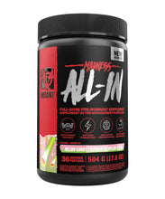 MUTANT MADNESS ALL-IN | Full Dosed Pre-Workout - Melon Candy -18 full serving /36 half serving - 504 g