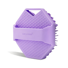 Sud Scrub® Silicone Body Scrubber, Exfoliating Body Scrubber for Sensitive Skin, Eco Friendly Shower Scrubber for Body, Silicone Body Brush for Showering (Purple)