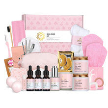 Gifts for Women, 28pcs Rose Gift Set includes Face Cream,Bath Oil,Shower Accessories. Body & Facial Kit for Women, Birthday Gift for Women, Mother's Day Gift