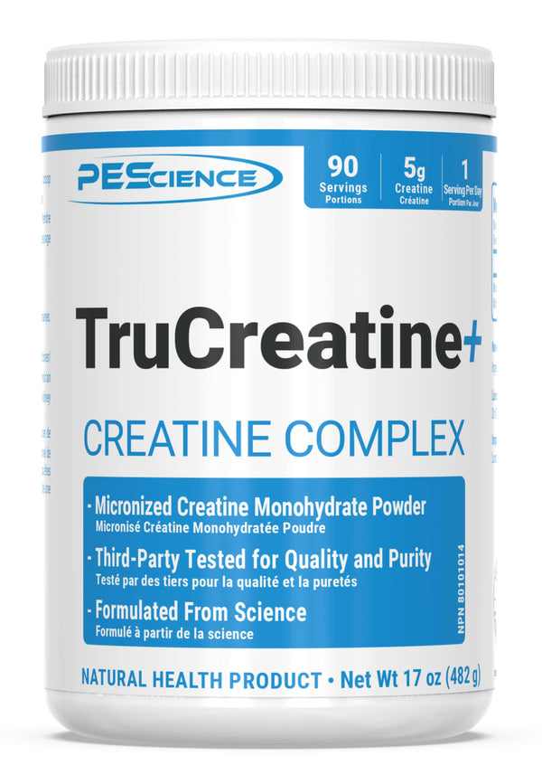 PEScience TruCreatine Powder with Creapure Creatine Monohydrate, Micronized, 5 Grams per Serving, 90 Servings