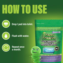 Green Gobbler Septic Saver | Septic Tank Treatment Packets | 2 Pack | 1 Year Septic Tank Supply