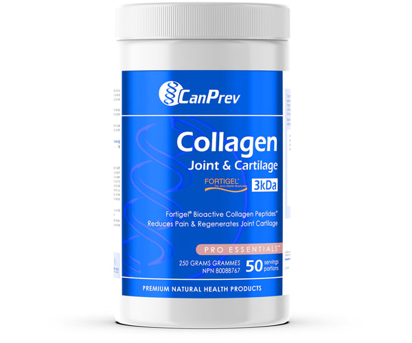 CanPrev Collagen Joint & Cartilage - 250g Powder - 50 Servings - Hydrolyzed Protein Peptides Types I & III for Joint, Bone, Skin & Nail Support - Paleo/Keto, Gluten Free, GMO Free